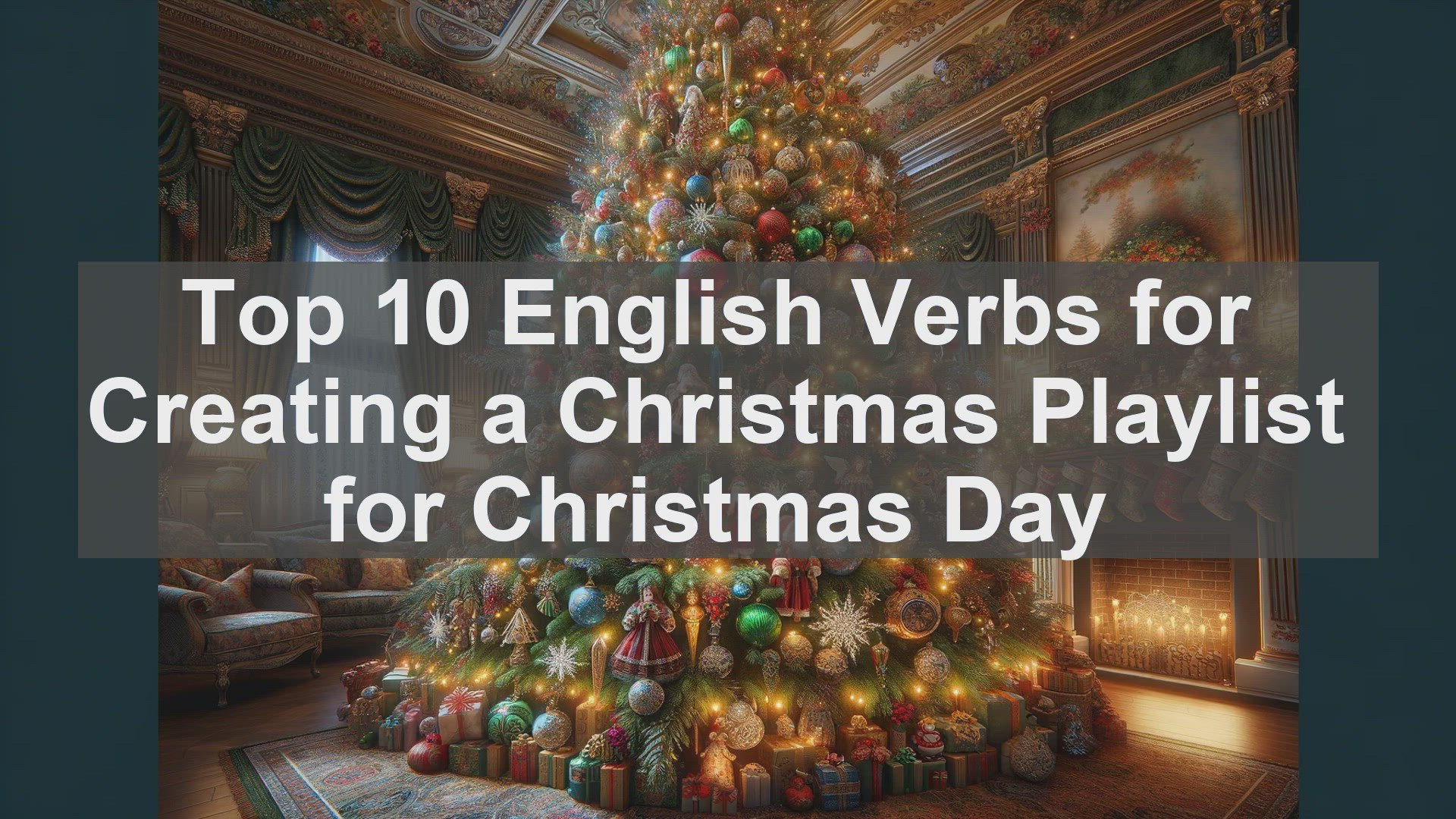 'Video thumbnail for Top 10 English Verbs for Creating a Christmas Playlist for Christmas Day'