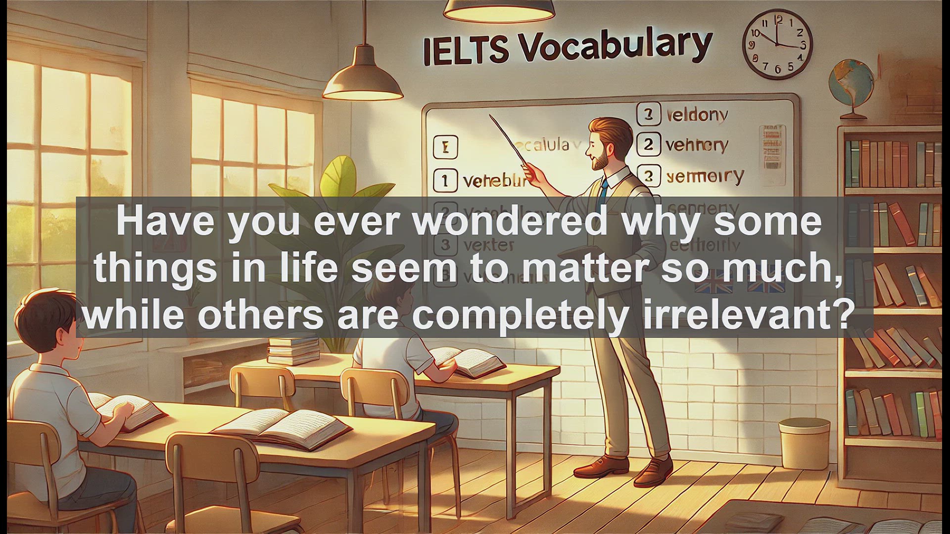 'Video thumbnail for 5000 Must Know IELTS 8.0 Vocabulary - Mastering 'Immaterial': Boost Your IELTS Score'