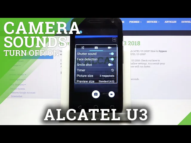 Video thumbnail for How to Manage Camera Sounds in ALCATEL U3 – Enable or Disable Shutter Sound