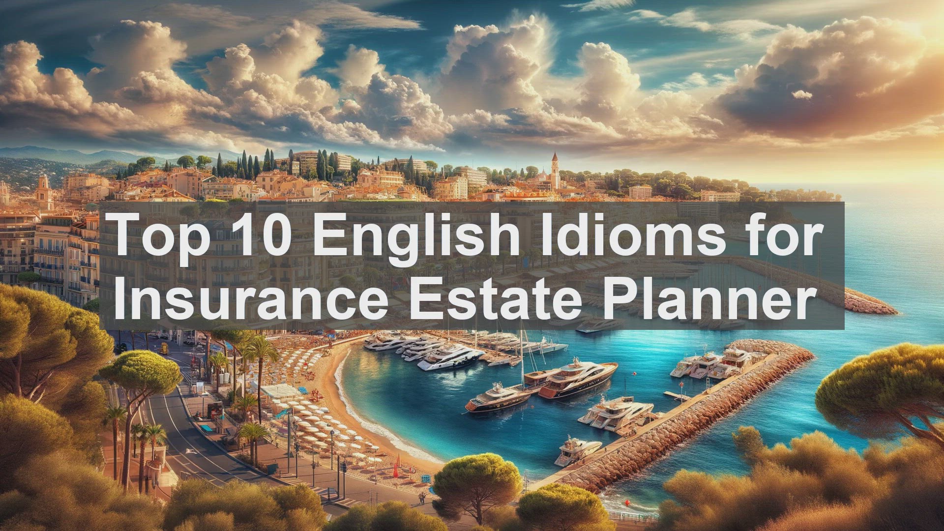 'Video thumbnail for Top 10 English Idioms for Insurance Estate Planner'