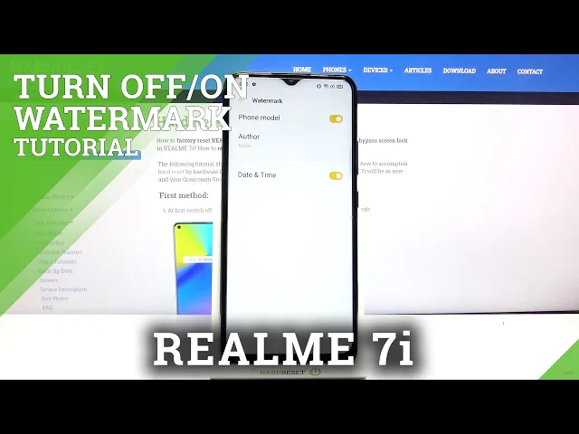 Video thumbnail for How to Manage Camera Watermark on Realme 7i – Device Watermark