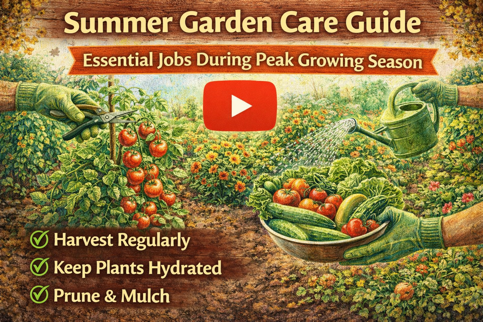 Video thumbnail for Summer Garden Care Guide | Essential Jobs During Peak Growing Season