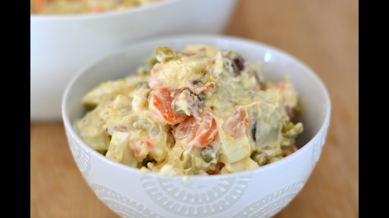 Video thumbnail for Russian Potato Salad Recipe  | How to Make a Russian Salad | SyS
