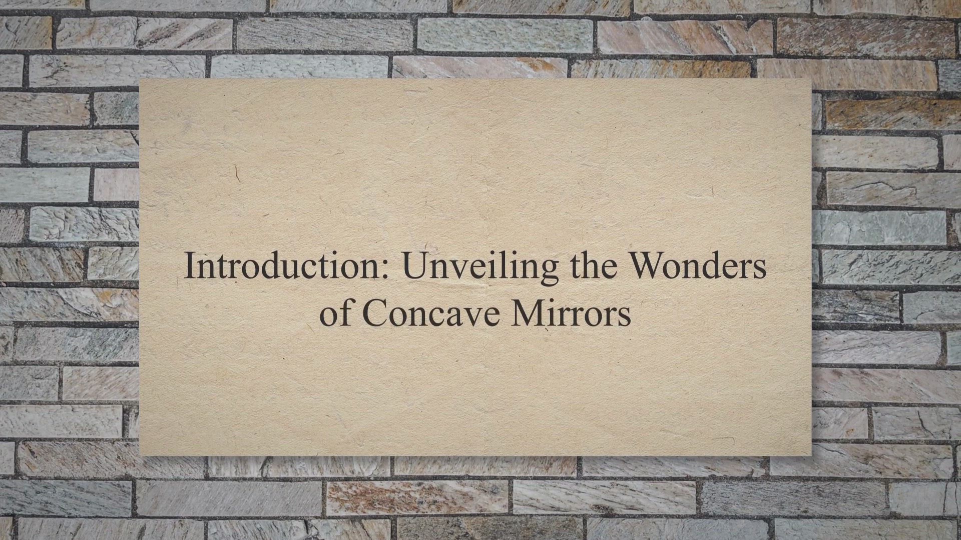 'Video thumbnail for Applications of Concave Mirrors'