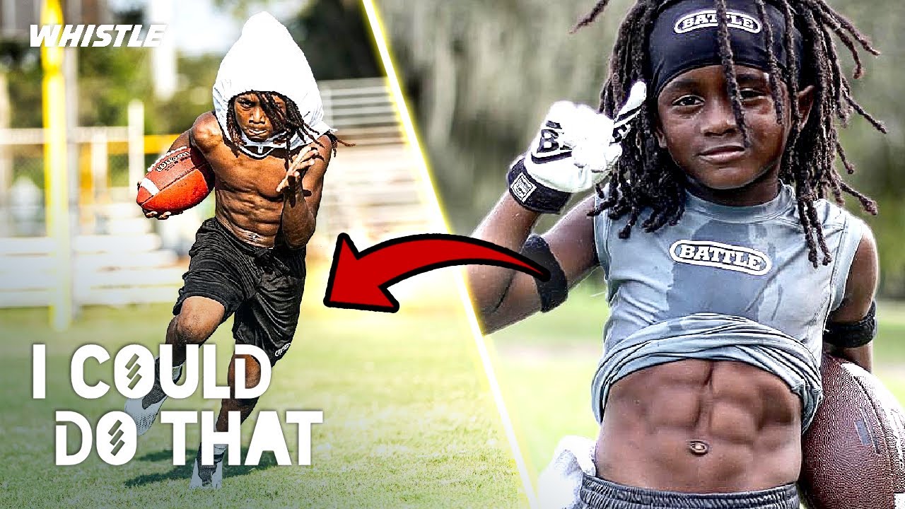 Video thumbnail for 10-Year-Old Blaze World’s FASTEST Football Prodigy | Next TYREEK HILL?!