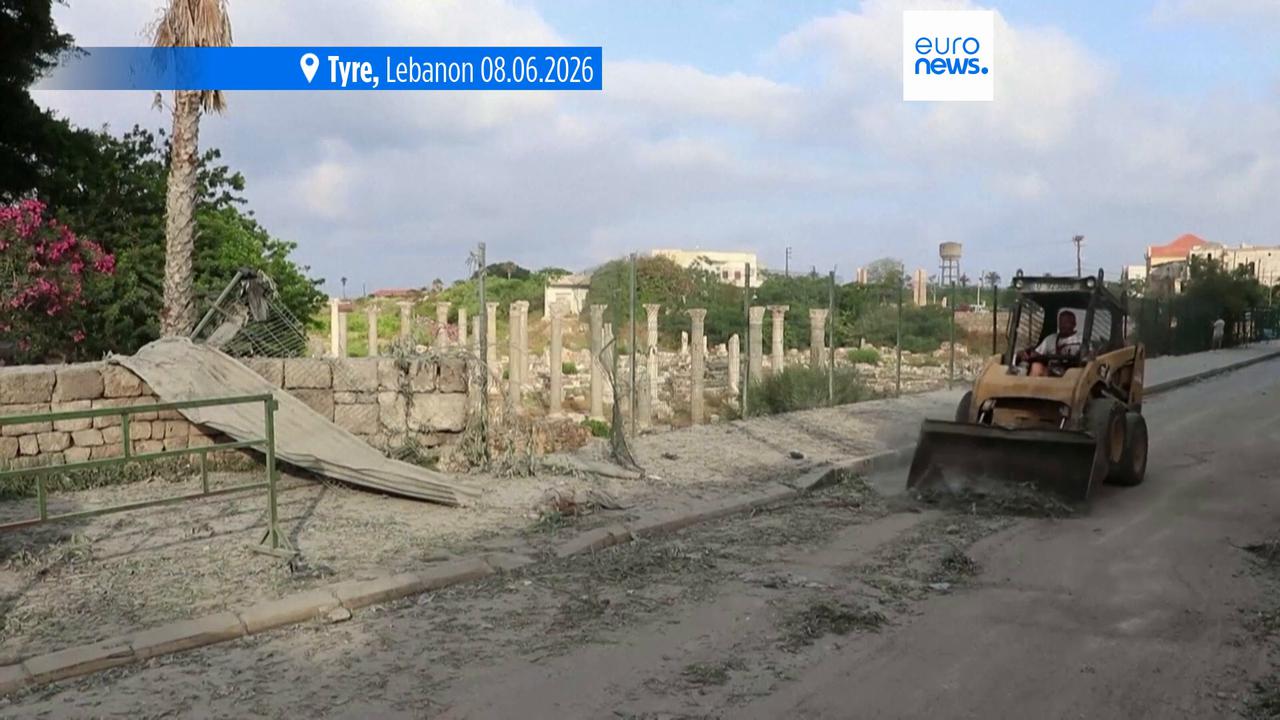 Video thumbnail for Israeli strikes kill 14 in Lebanon as attacks persist despite Iran threat