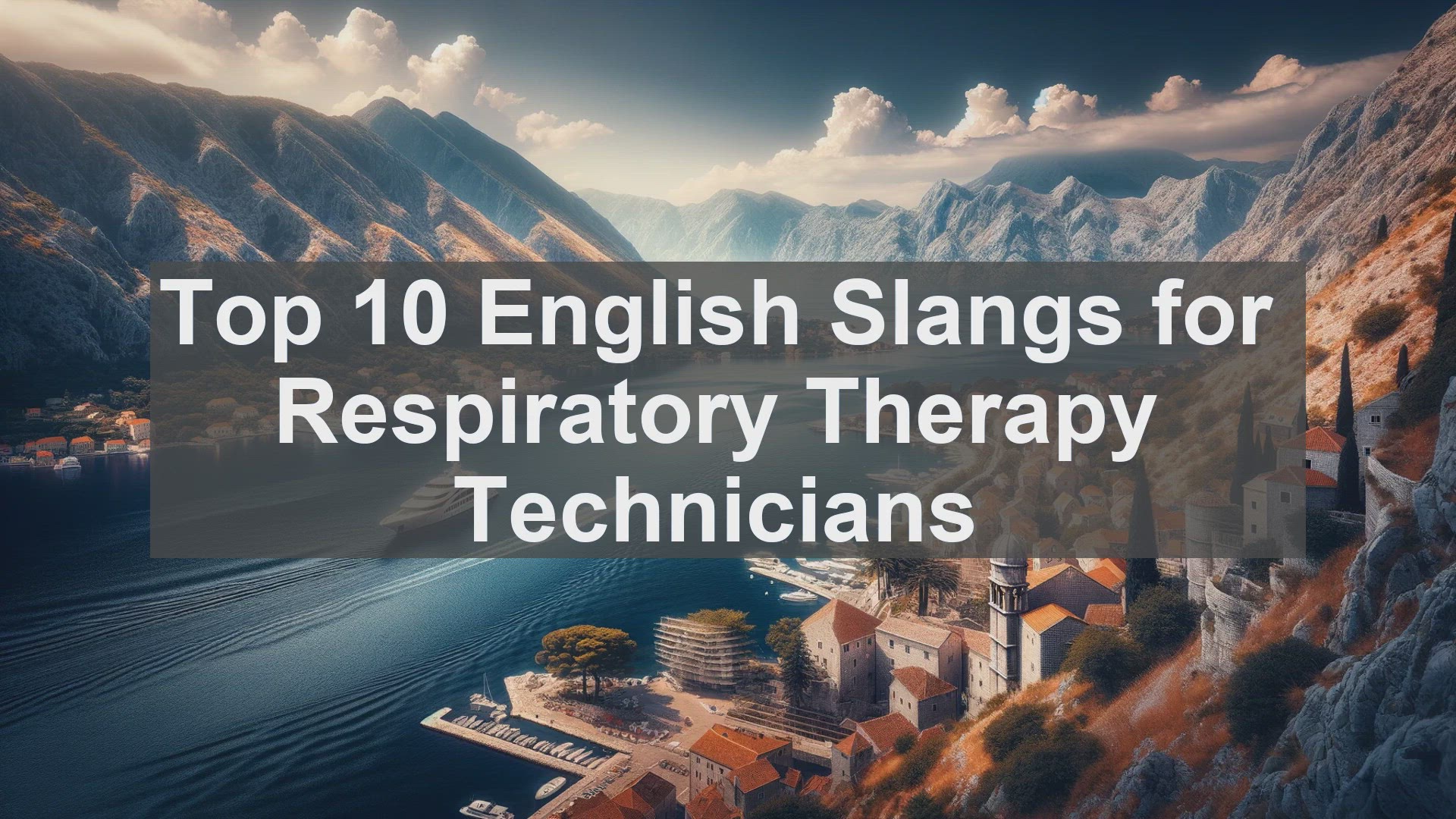 'Video thumbnail for Top 10 English Slangs for Respiratory Therapy Technicians'