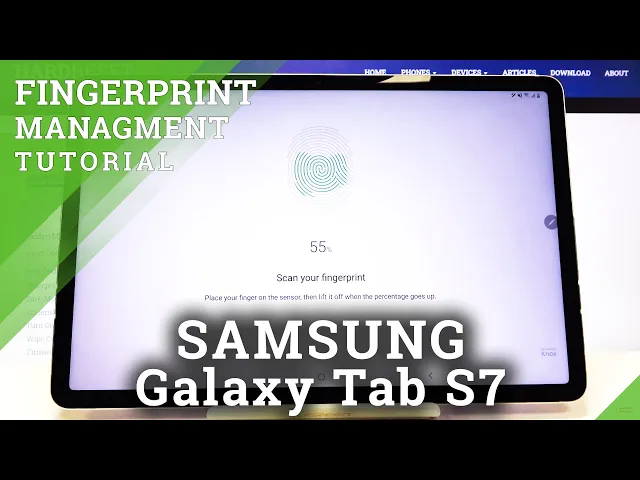 Video thumbnail for How to Add Fingerprint to SAMSUNG Galaxy Tab S7 – Set Up Screen Lock