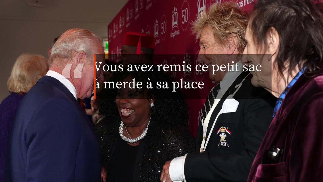 Video thumbnail for Rod Stewart insulte Donald Trump lors d'un échange public avec Charles III.