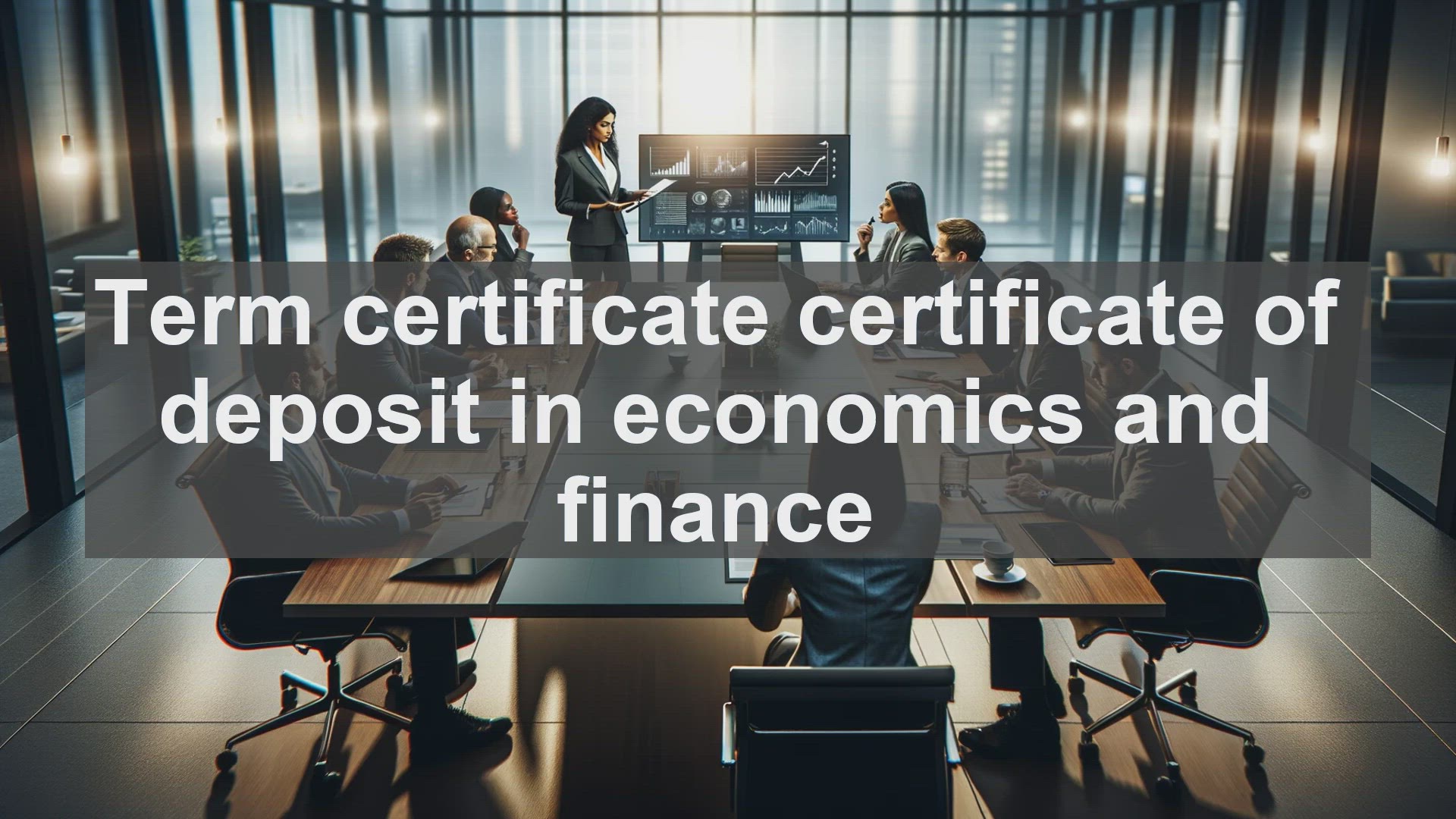 'Video thumbnail for Term certificate certificate of deposit in economics and finance'