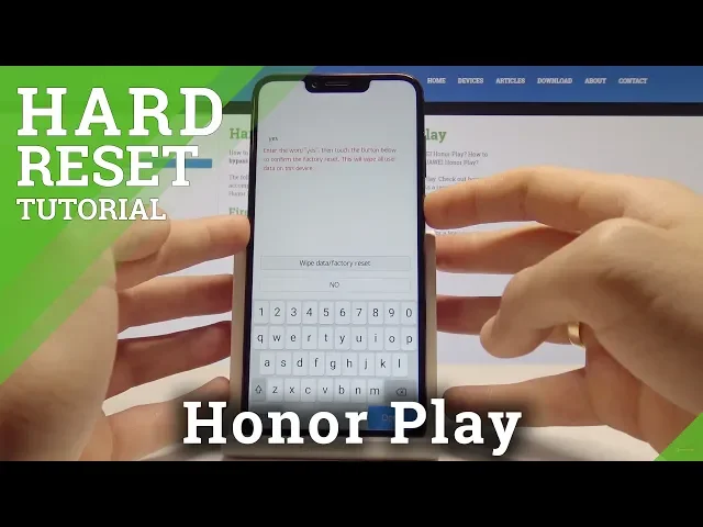 Video thumbnail for How to Hard Reset Honor Play - Bypass Screen Lock Solution / Wipe Data