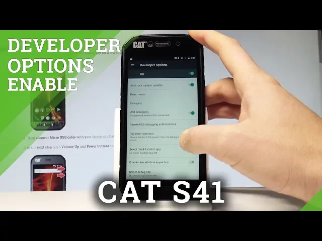 Video thumbnail for How to Allow Developer Options in CAT S41 - OEM Unlock / USB Debugging |HardReset.info