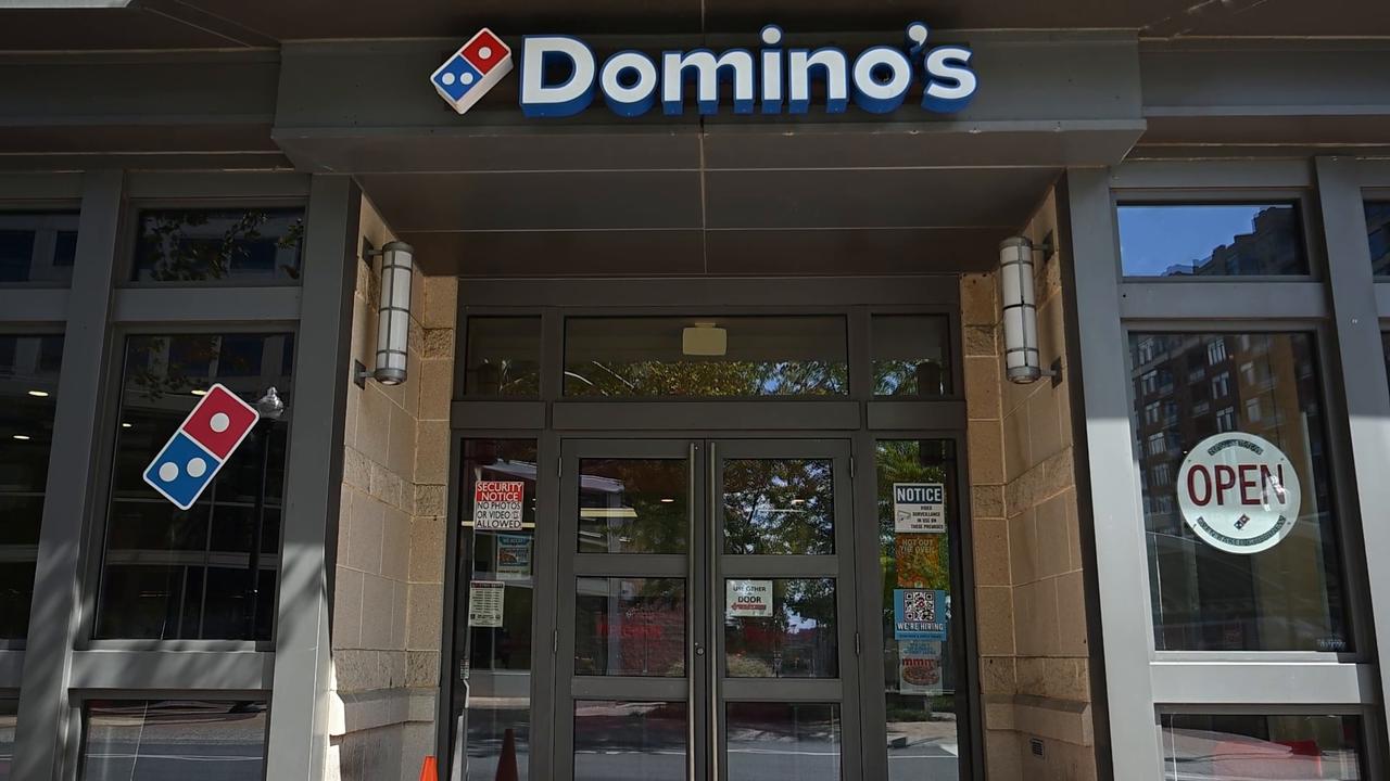 Video thumbnail for US: Footage shows Domino's Pizza shop in Washington DC.