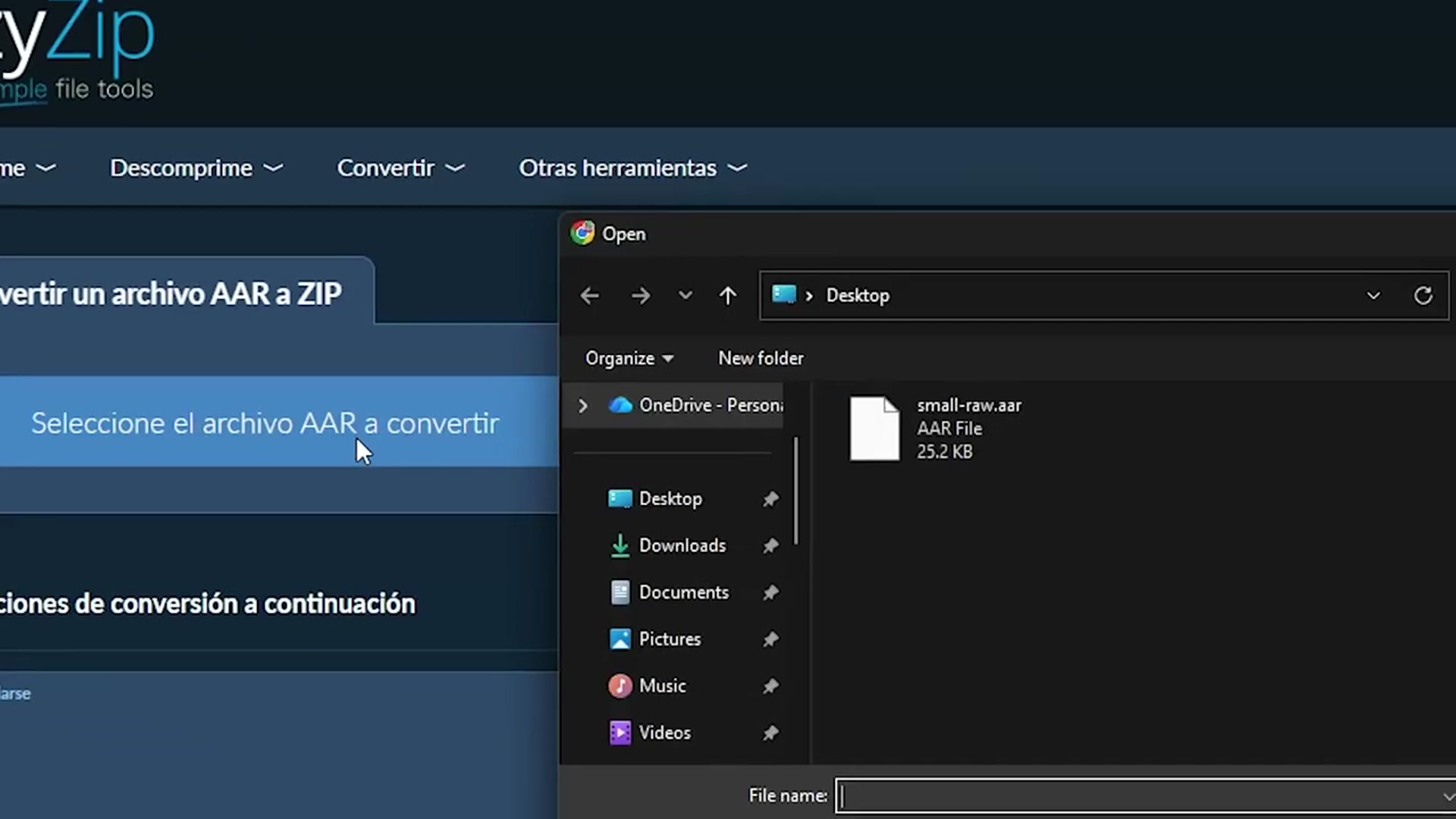Video thumbnail for 📦 Cómo Convertir AAR a ZIP en Línea Gratis | Sin Instalar Software