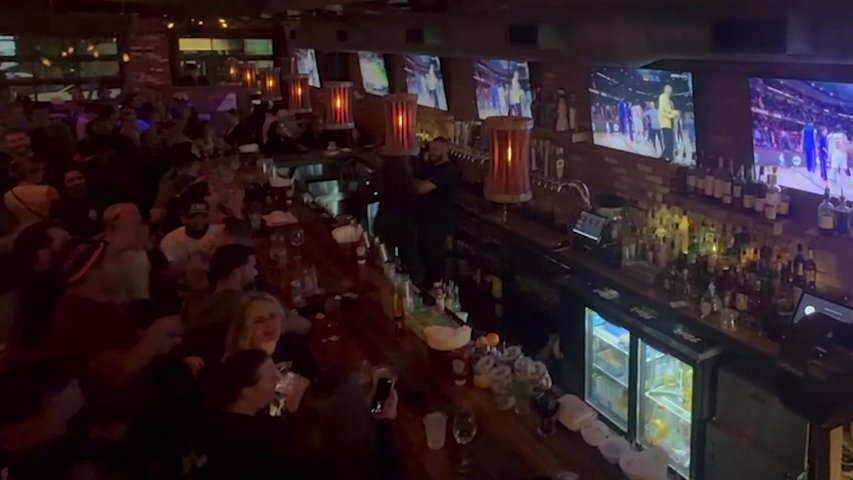 Video thumbnail for Nassau police increase patrols as Knicks fans pack watch parties