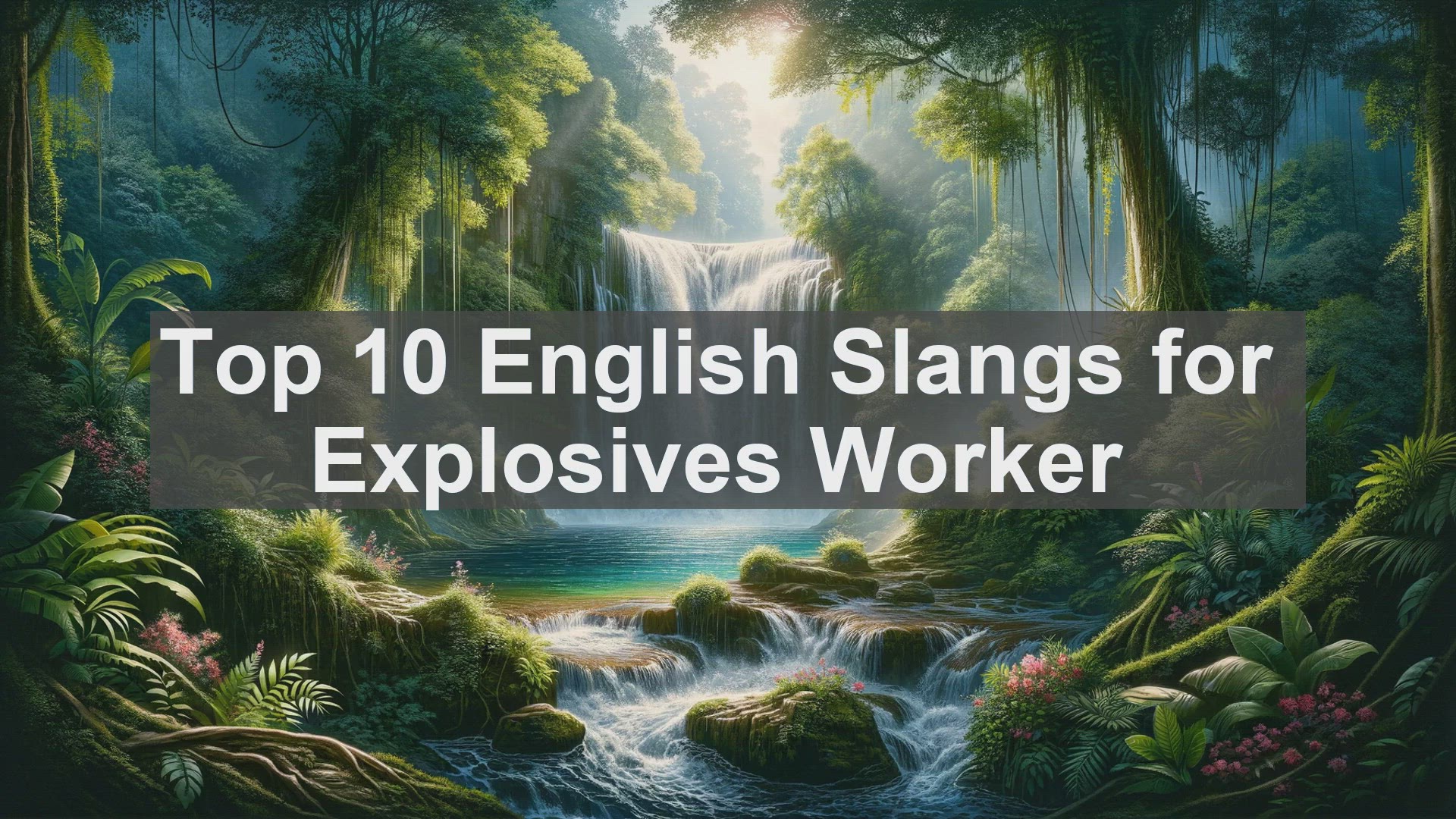 'Video thumbnail for Top 10 English Slangs for Explosives Worker'