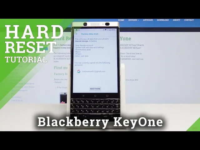 Video thumbnail for How to Hard Reset Blackberry KeyOne - Wipe Device by Using Settings