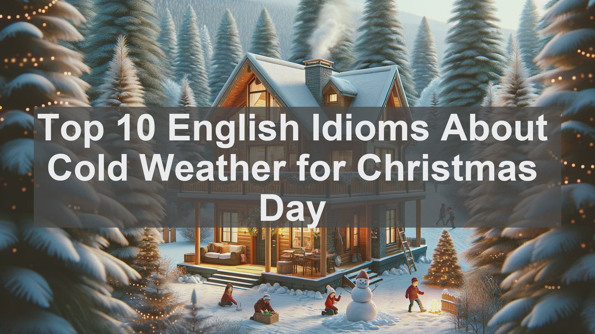 'Video thumbnail for Top 10 English Idioms About Cold Weather for Christmas Day'