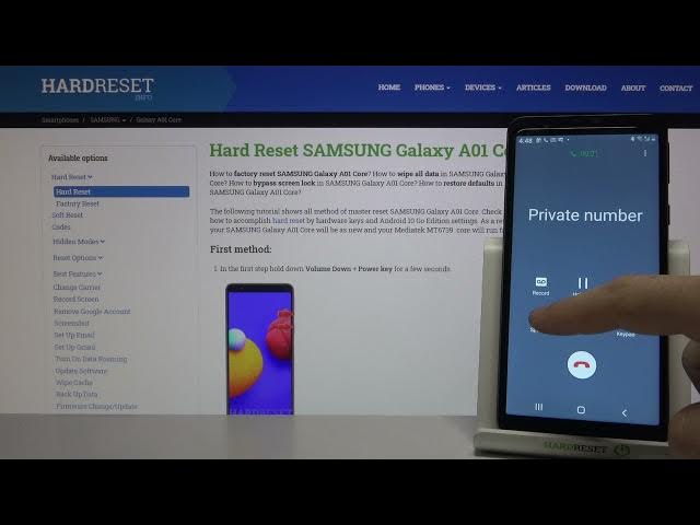 Video thumbnail for Samsung Galaxy A01 Core Incoming Call Screen & Options