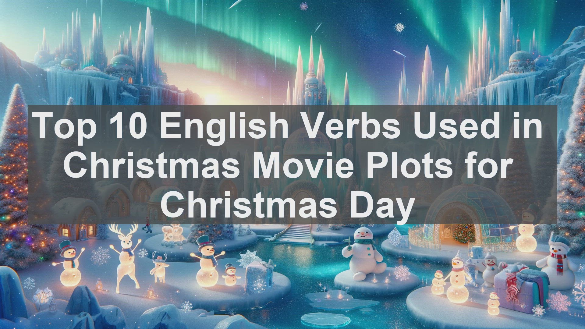 'Video thumbnail for Top 10 English Verbs Used in Christmas Movie Plots for Christmas Day'