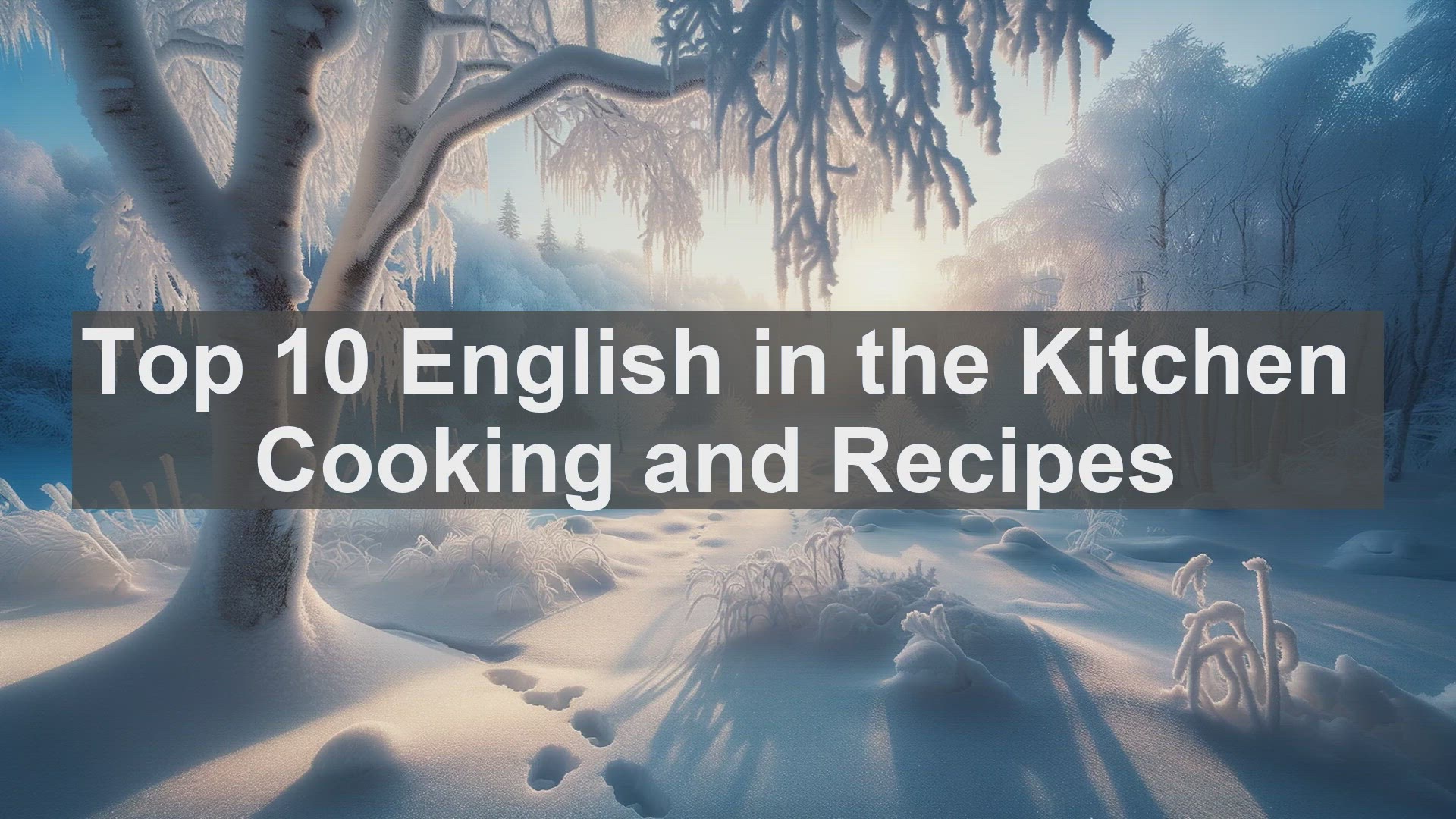 'Video thumbnail for Top 10 English in the Kitchen Cooking and Recipes'