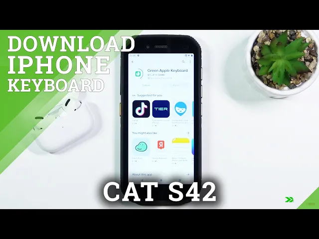 Video thumbnail for How to Download iPhone Keyboard on CAT S42 – Install Green Apple Keyboard