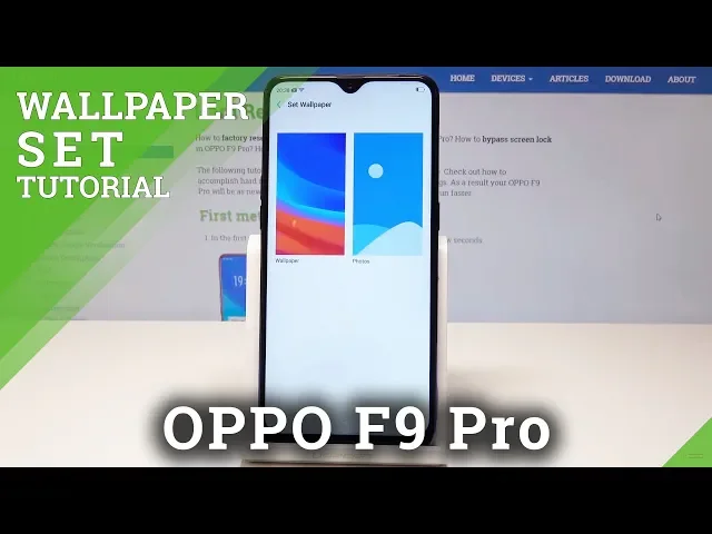 Video thumbnail for How to Change Wallpaper OPPO F9 Pro - Set Up Screen Lock