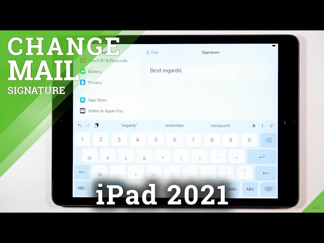 Video thumbnail for How to Change Mail Signature on iPad 2021 – Adjust Email Signature