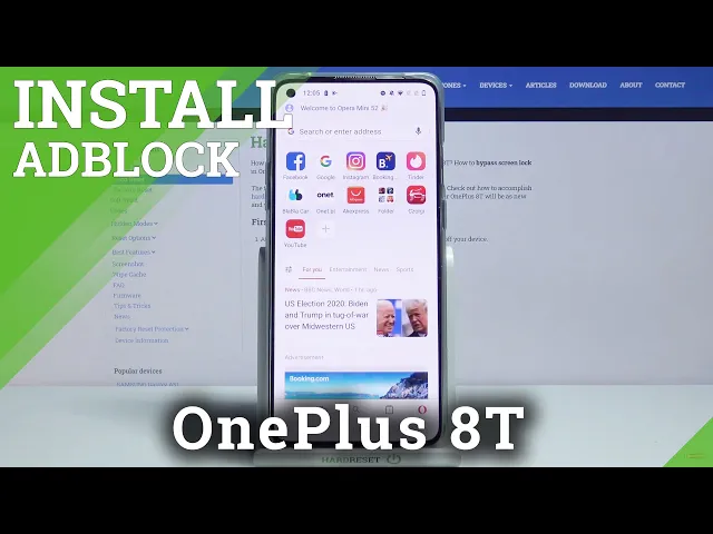 Video thumbnail for Block Ads with Opera Mini – Ads Blockade on OnePlus 8T