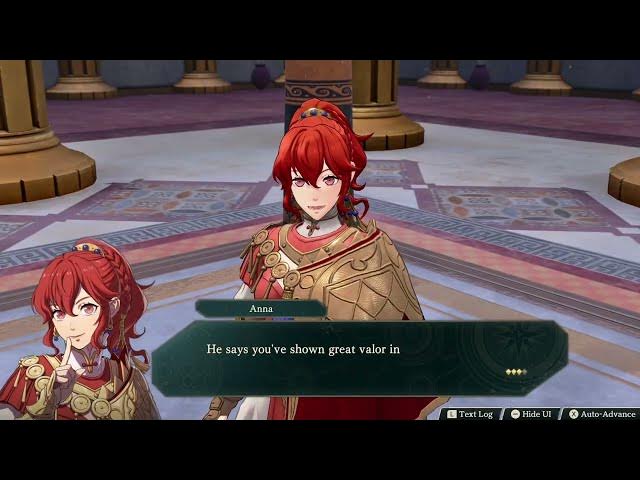 Video thumbnail for Fire Emblem: Fortune's Weave - 1 Theodora Path Ch 8: Talk with Anna | "Consider Return To Megeira"