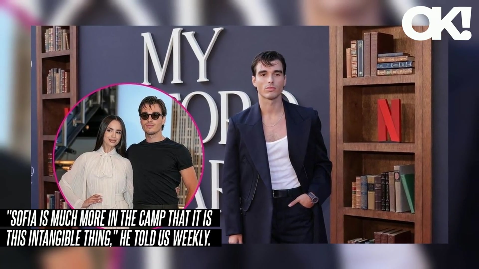 'Video thumbnail for Corey Mylchreest Sparks Romance Rumors After Sizzling Chemistry With 'My Oxford Year' Costar Sofia Carson'