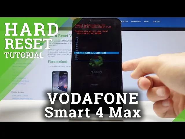Video thumbnail for How to Factory Reset Vodafone Smart 4 max