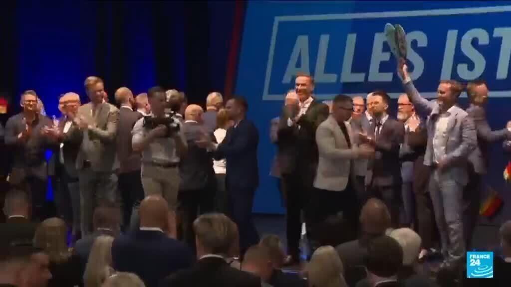 Video thumbnail for Far-right AfD wins crushing victory in German state election