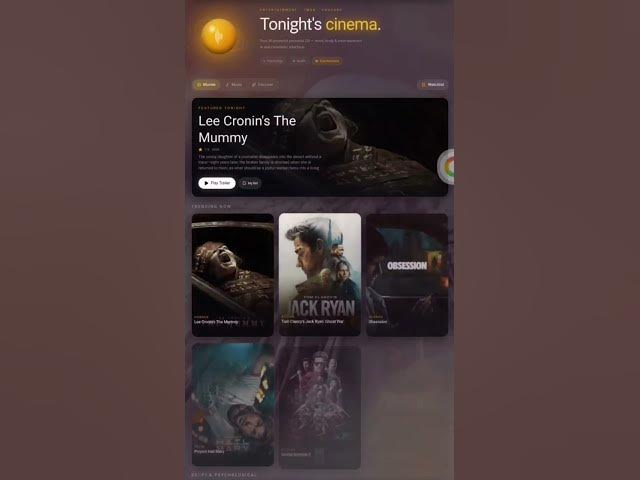 Video thumbnail for मैंने बनाया 3D Cinematic Super-App! N-Flix Demo & Features 📱✨#shorts #entertainment