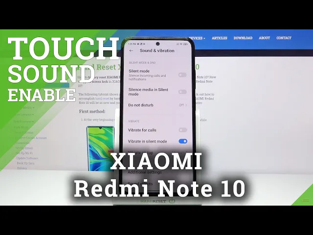 Video thumbnail for Change Touch Tone - XIAOMI Redmi Note 10 & Sounds Customization