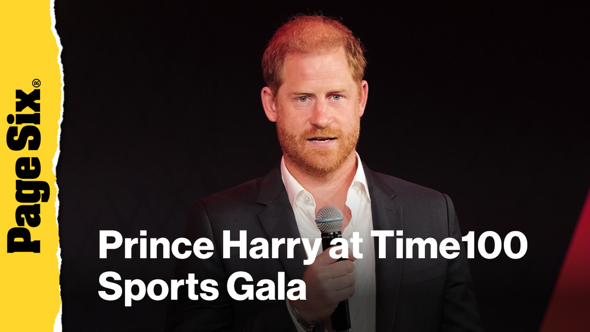 Video thumbnail for Prince Harry speaks at the Time100 Sports Gala in New York City