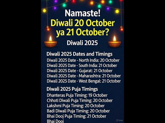 Video thumbnail for Diwali Puja 2025: Illuminate Your Life with Prosperity and Joy on Oct. 2025