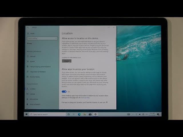 Video thumbnail for How to Enable/Disable Location on MICROSOFT Surface Go 2 – Manage Location Settings