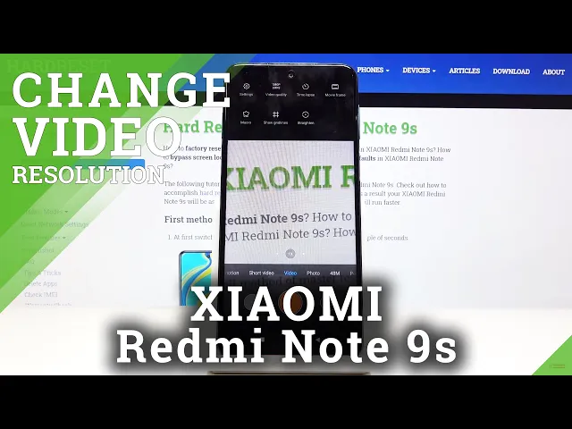Video thumbnail for How to Change Video Resolution in XIAOMI Redmi Note 9s – Enable FHD Videos