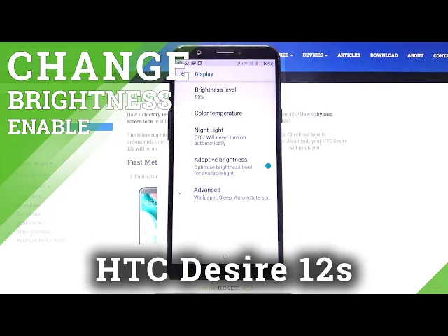 Video thumbnail for How to Enable Automatic Brightness in HTC Desire 12s – Turn On/Off Auto-Brightness