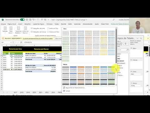 Video thumbnail for Aula 5 - Tabela Dinâmica com Gráficos