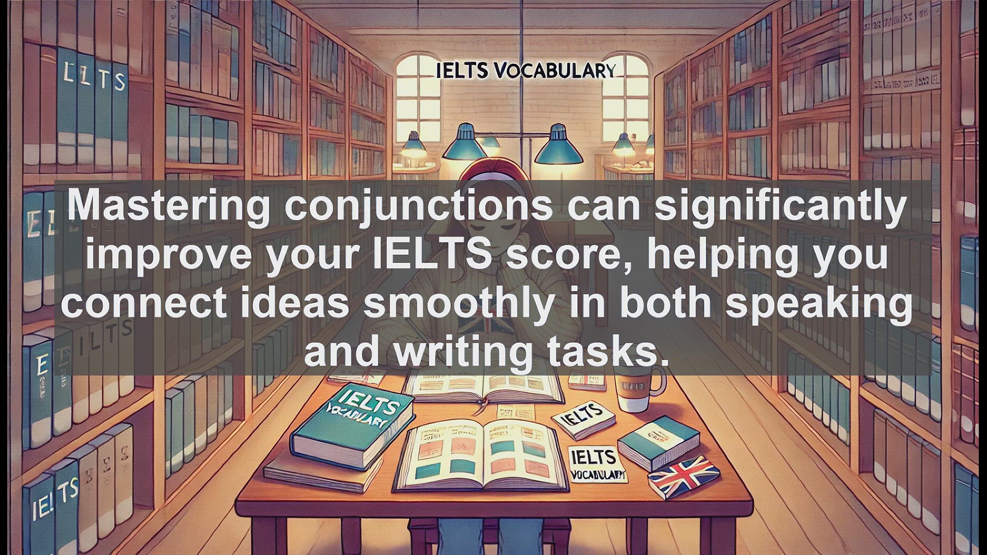 'Video thumbnail for 2500 Must Know IELTS 6.5 Vocabulary - Boost Your IELTS Score: Understanding Conjunctions'