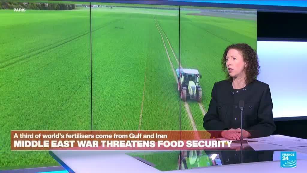 Video thumbnail for Food security under threat as Middle East war disrupts fertiliser supply