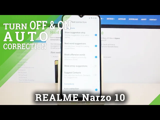 Video thumbnail for How to Access Text Correction Options on REALME Narzo 10 – Keyboard Options