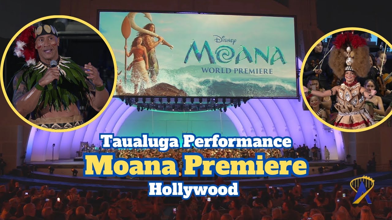 Video thumbnail for Dwayne 'The Rock' Johnson Performs Traditional Taualuga at Moana Hollywood Premiere!