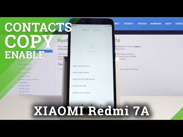 Video thumbnail for How to Copy Contacts from SIM to XIAOMI Redmi 7A – Relocate Contact List