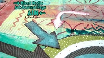 Video thumbnail for Mixed Media Art Journal Page: Aim