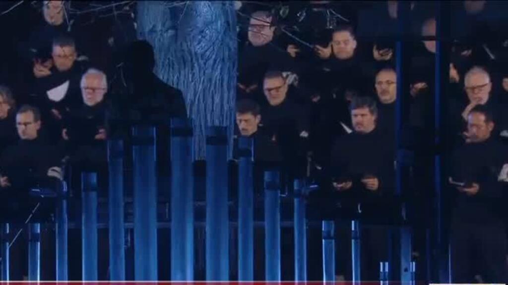 Video thumbnail for Choir and orchestra perform 'Requiem of Light' at 2015 terror attack commemoration ceremony