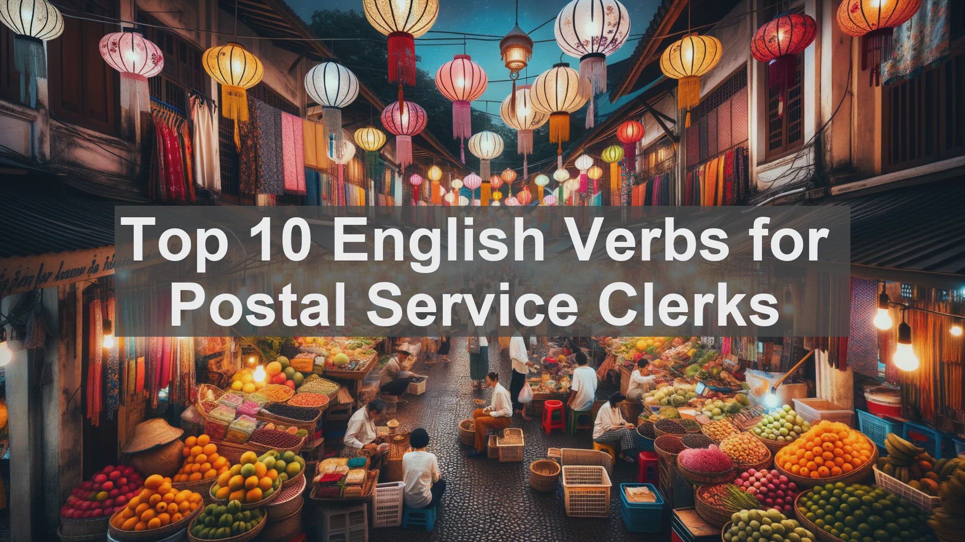 'Video thumbnail for Top 10 English Verbs for Postal Service Clerks'