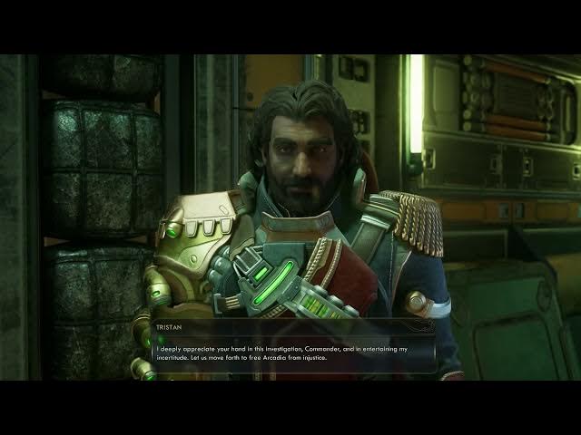 Video thumbnail for The Outer Worlds 2 - Debrief with Tristan Gameplay: Flamethrower Gauntlet and Shrapnel Resister Mods